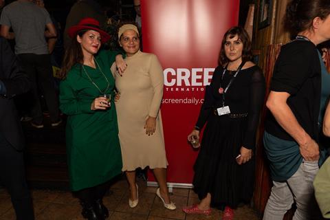 15. IFFR reception @ TIFF - on the right filmmaker Maryam Keshavarz and two others